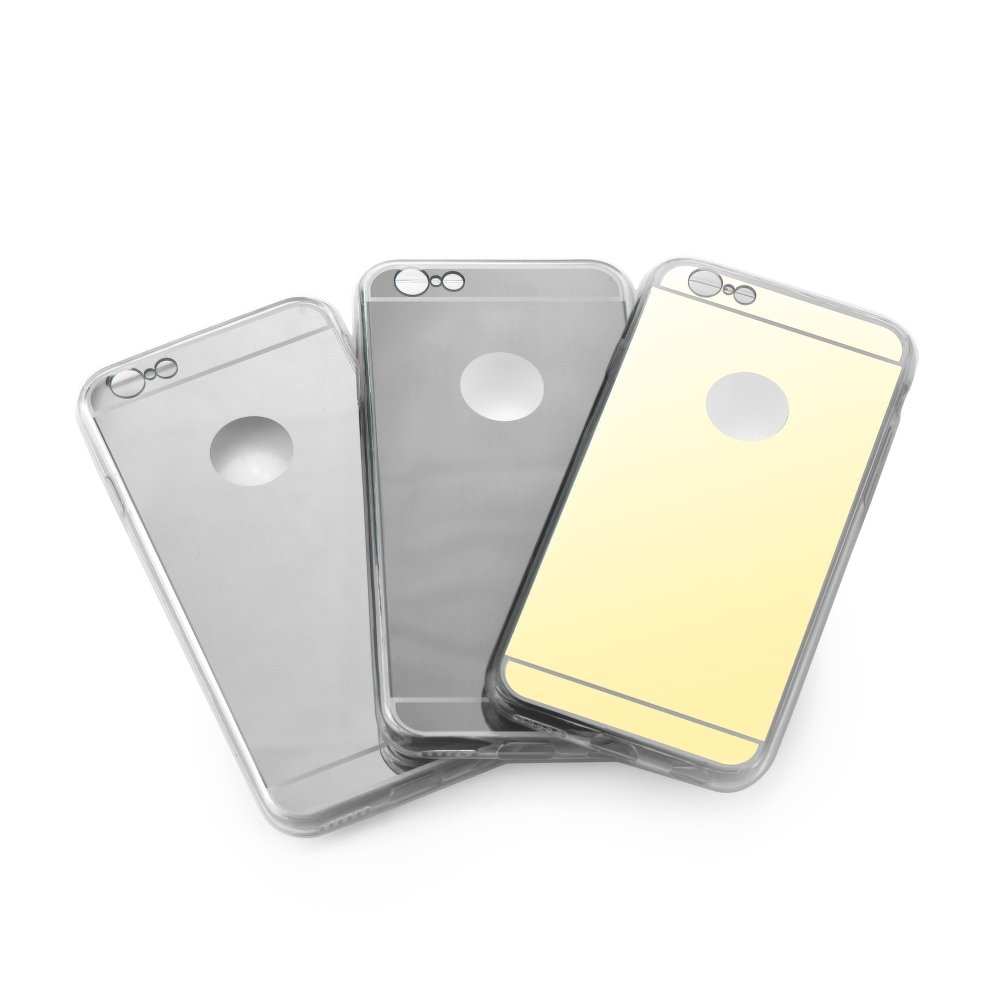 Puzdro Forcell Mirror pre Samsung Galaxy S6 Edge silver