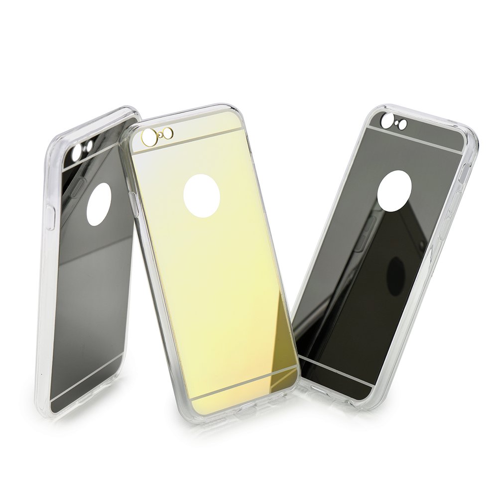 Puzdro Forcell Mirror pre Samsung Galaxy S6 Edge silver